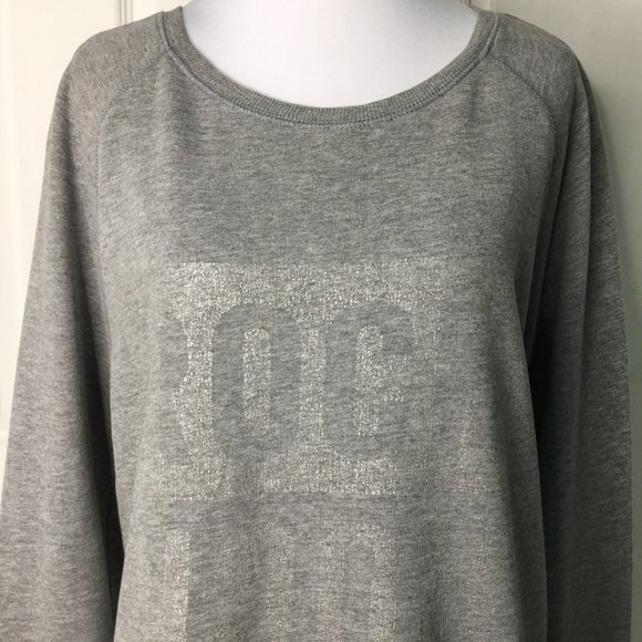 Zadig & Voltaire Women’s James Print Rock Gray Sweatshirt Top Crewneck Medium - Picture 4 of 15